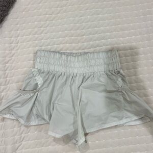 White get your flirt on shorts